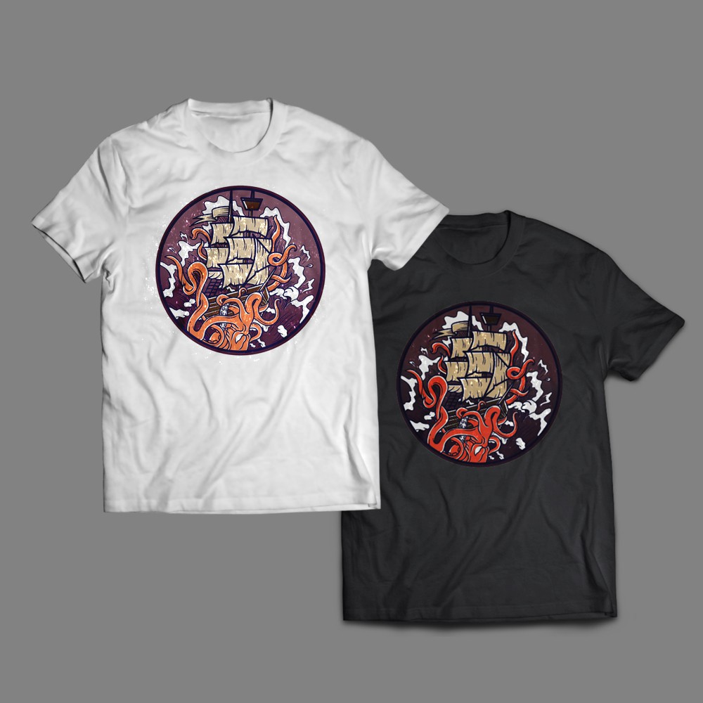 Custom design on a t-shirt