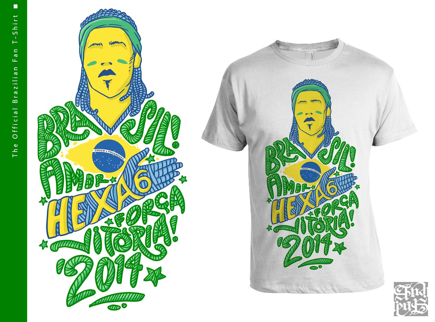 Fan t-shirt design for the Football World Cup