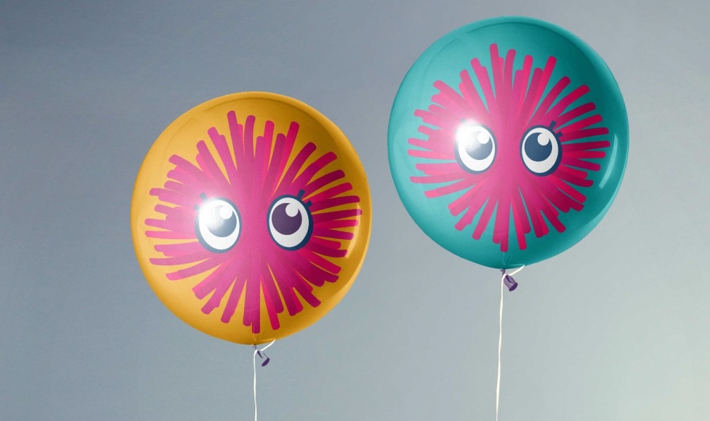 Party supply store logo design