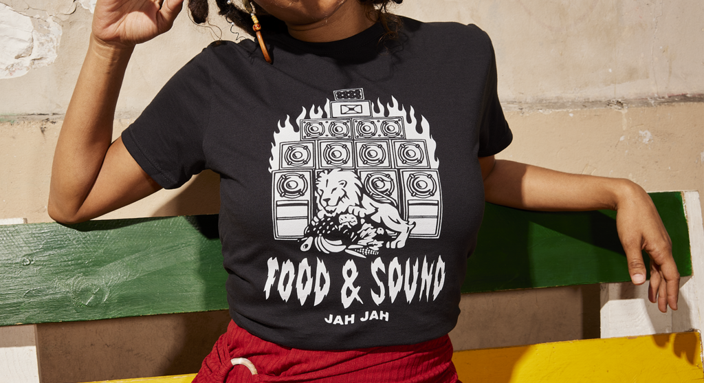 T-shirt design for Jah Jah restaurant