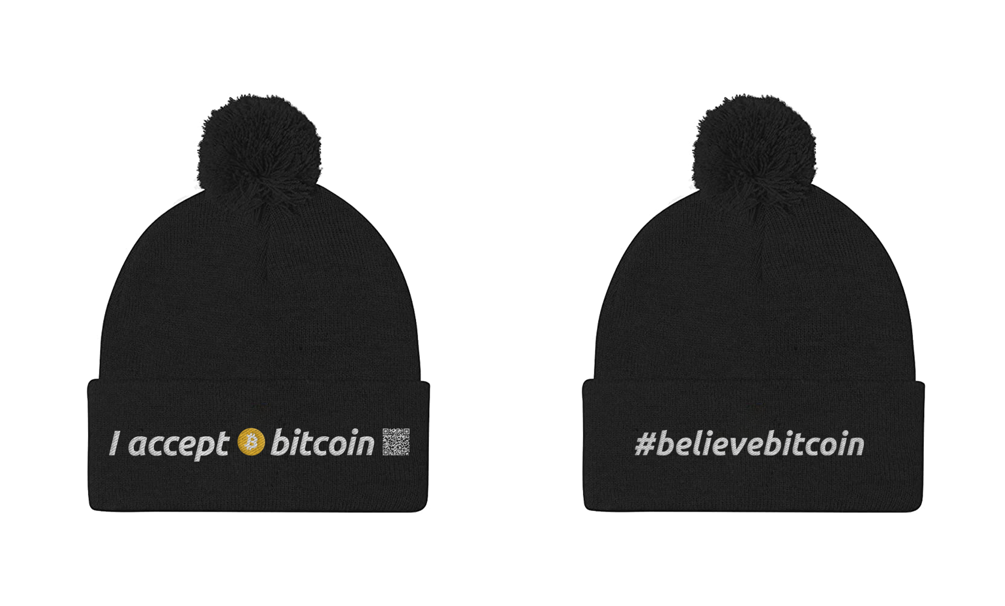 branded bitcoin beanie