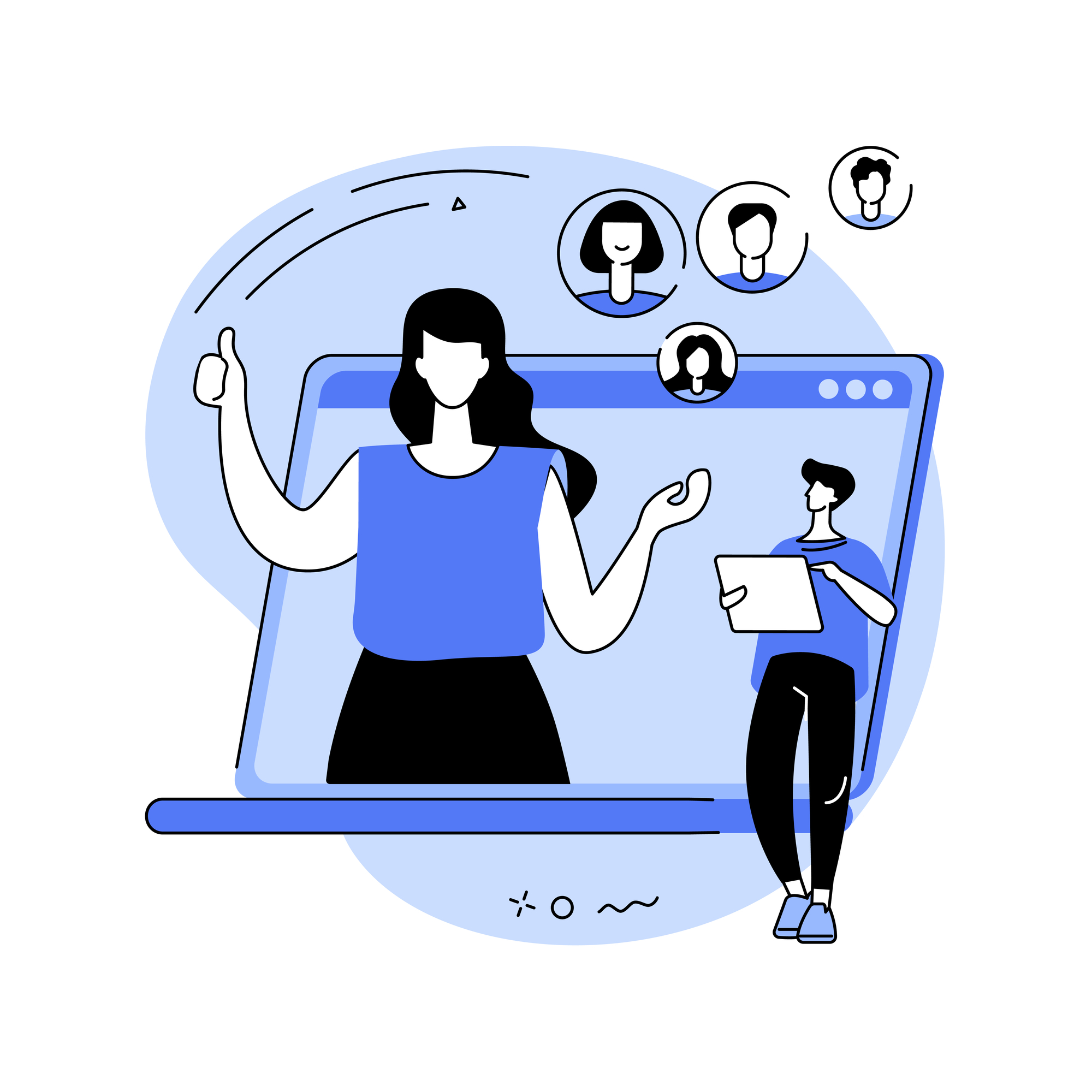 Abstract illustration of a customer persona