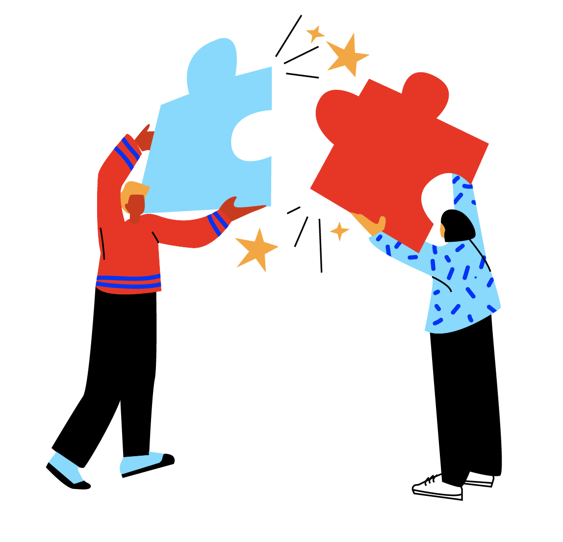 Illustration representing partnership