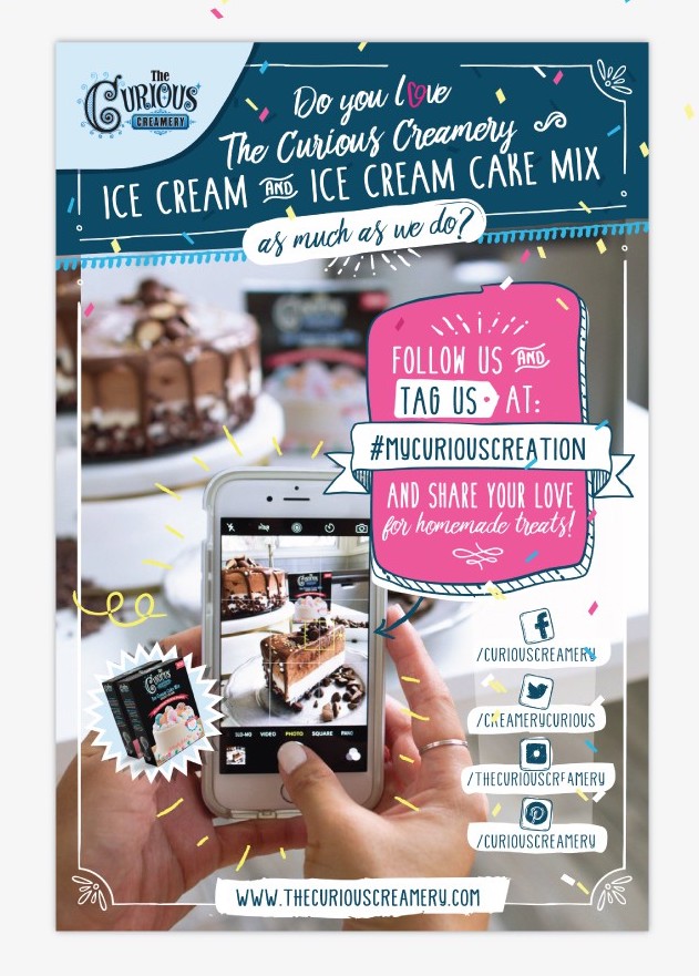 Flyer design for an ice-cream company