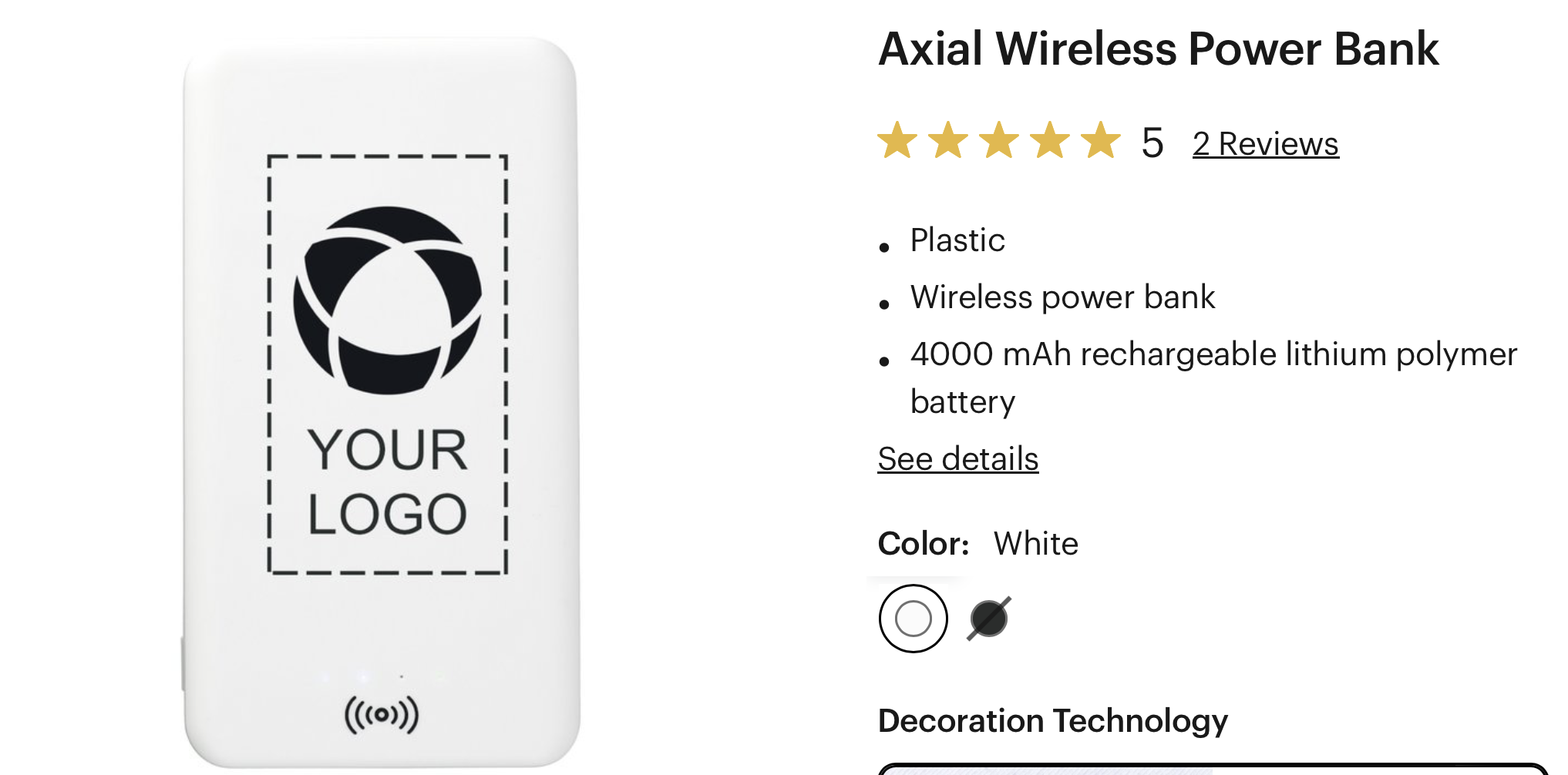 branded portable charger