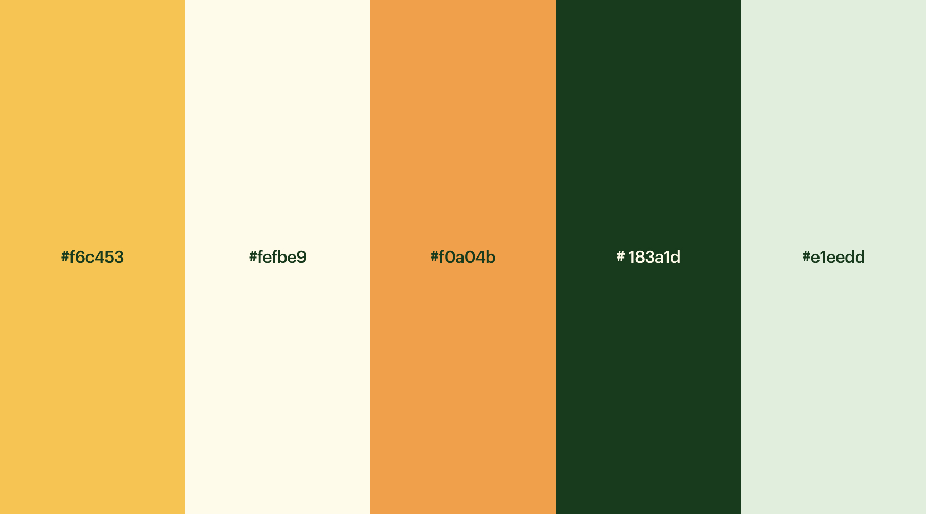 Vibrant website color scheme for an eco-friendly website