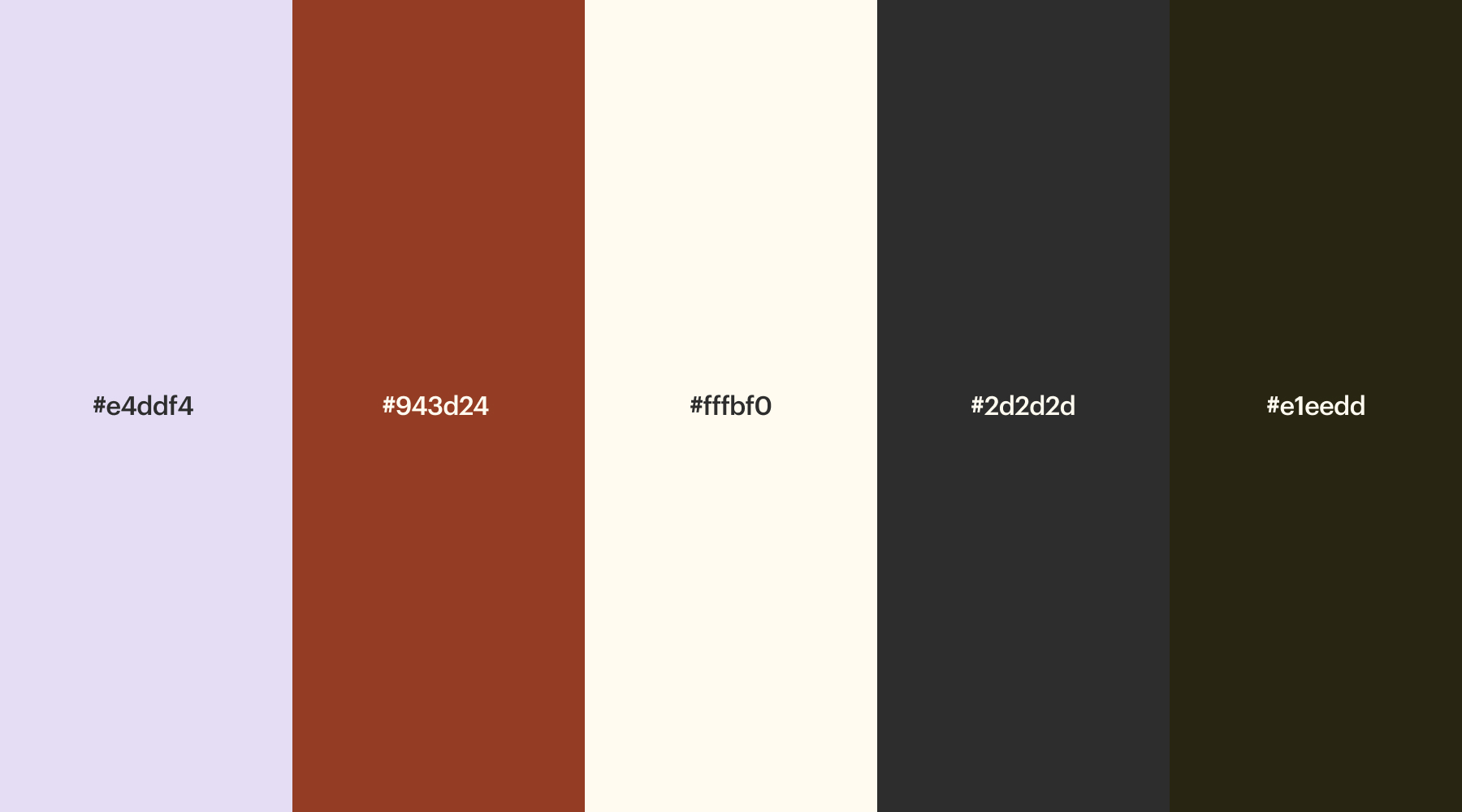 A lilac website color palette for fashion-forward online platforms