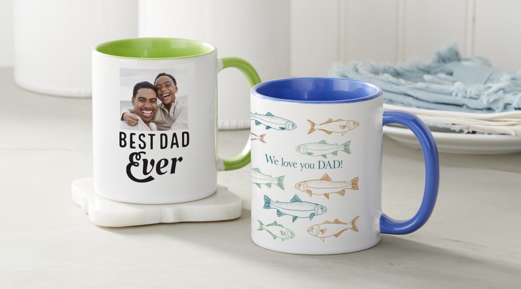 Custom mug as a gift idea for dad
