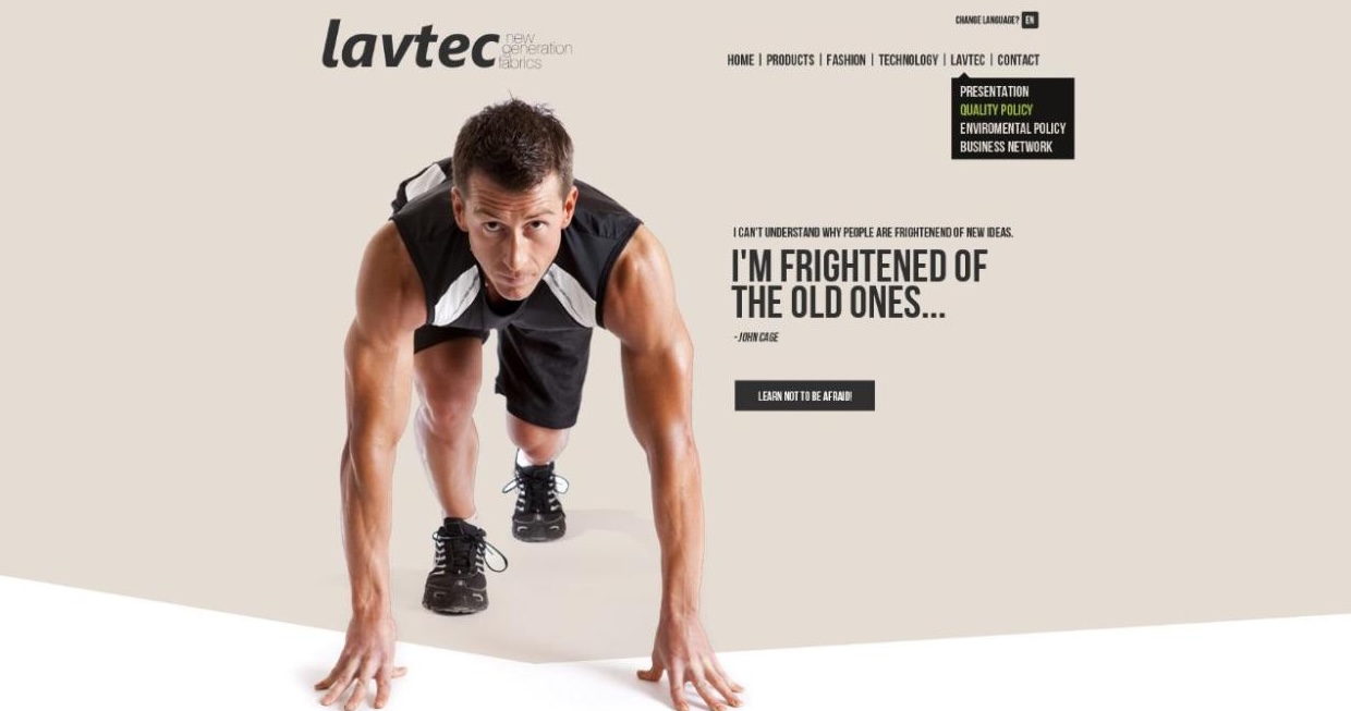 Website for customs sports brand