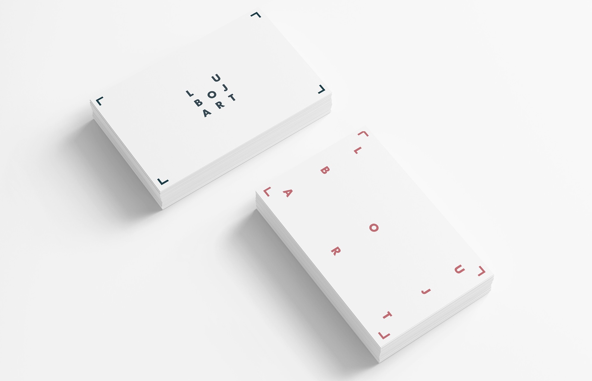 Minimalist business card for photography