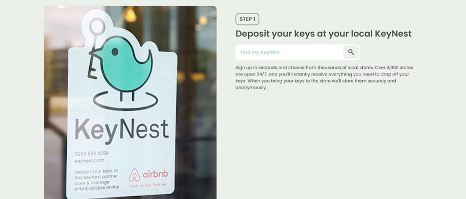 Keynest website UX design