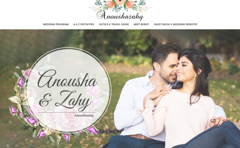 Custom wedding website design