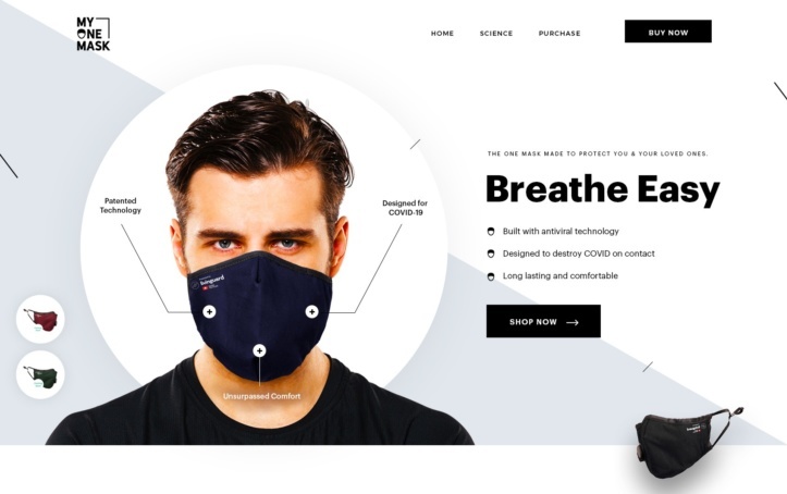 A website that uses visual hierarchy to guide users