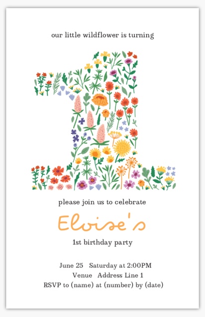 first birthday invitation design