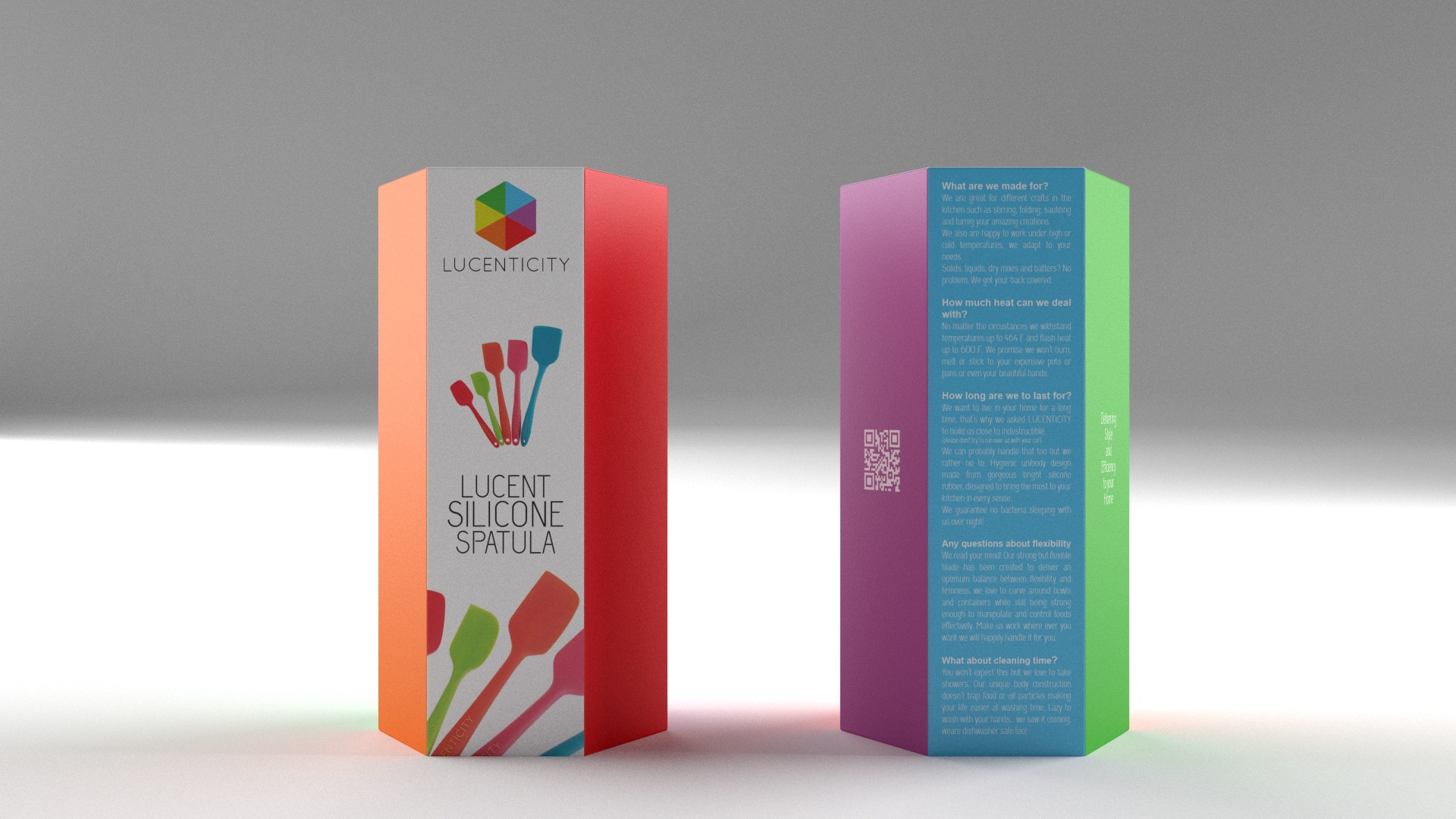 Spatula product box packaging