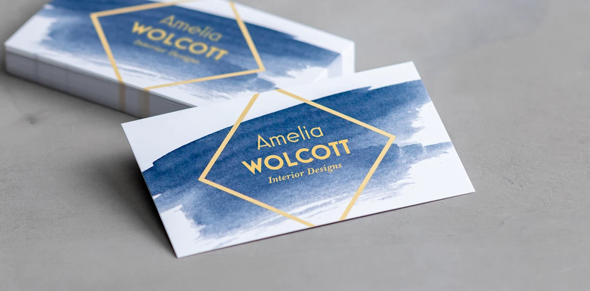 Matte business card