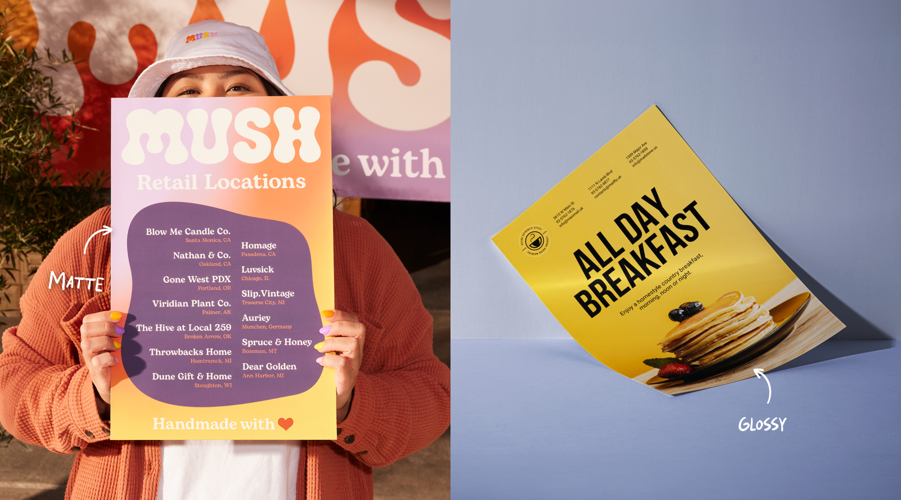 Matte vs glossy posters