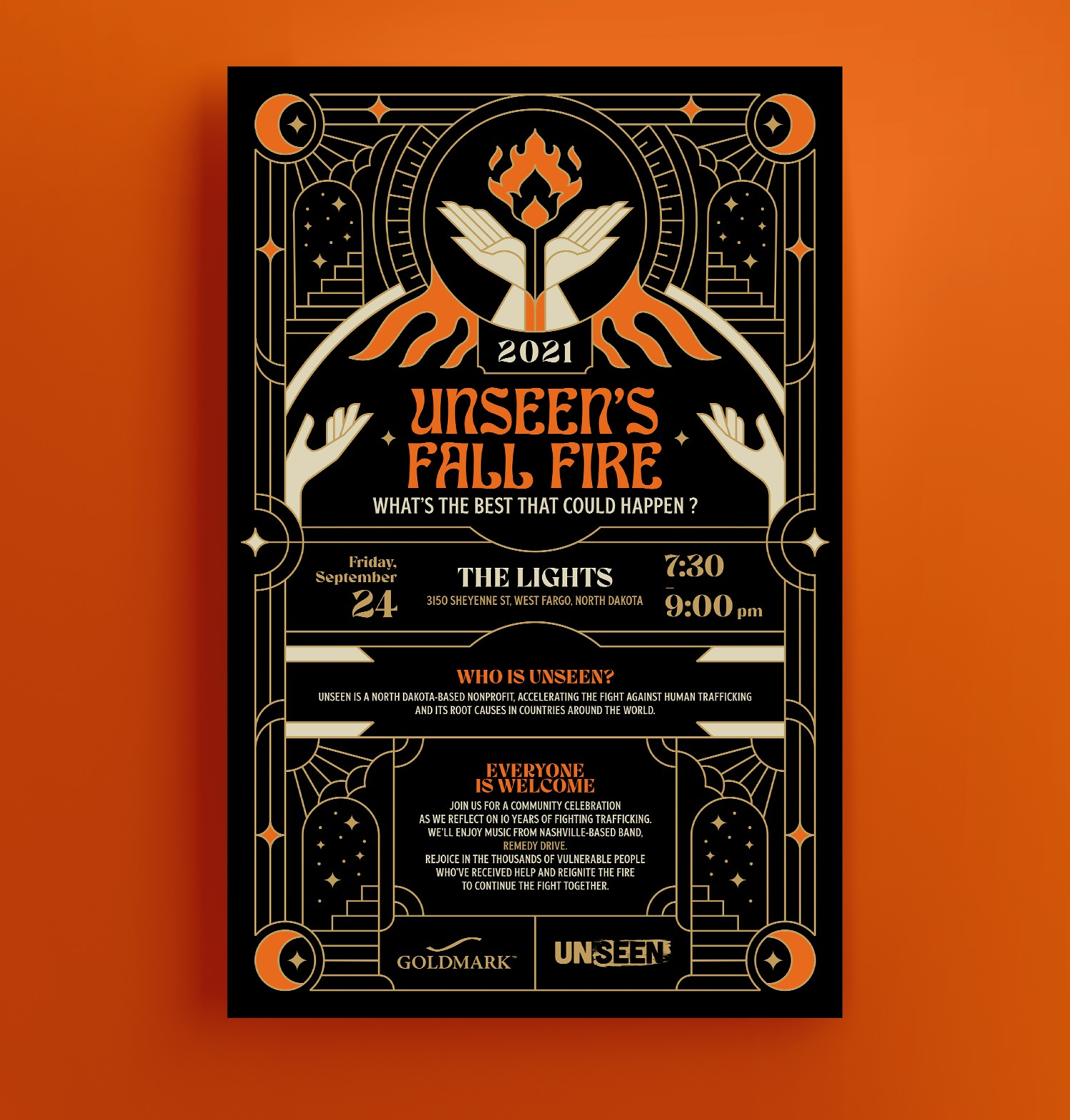 Poster design for a fundraising event