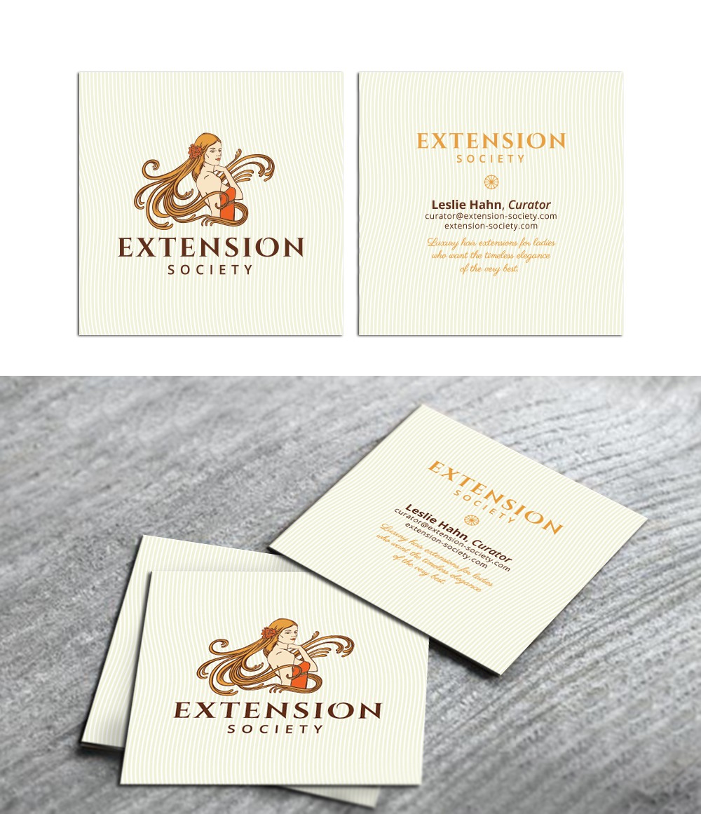 Square business card design