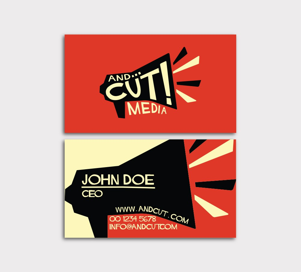 Creative business card layout