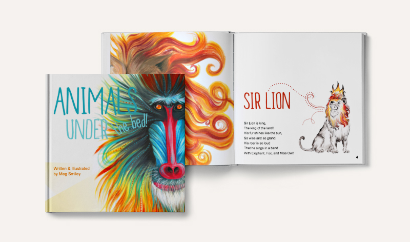 Animals Under the Bed, a print-on-demand art book by Meg Smiley