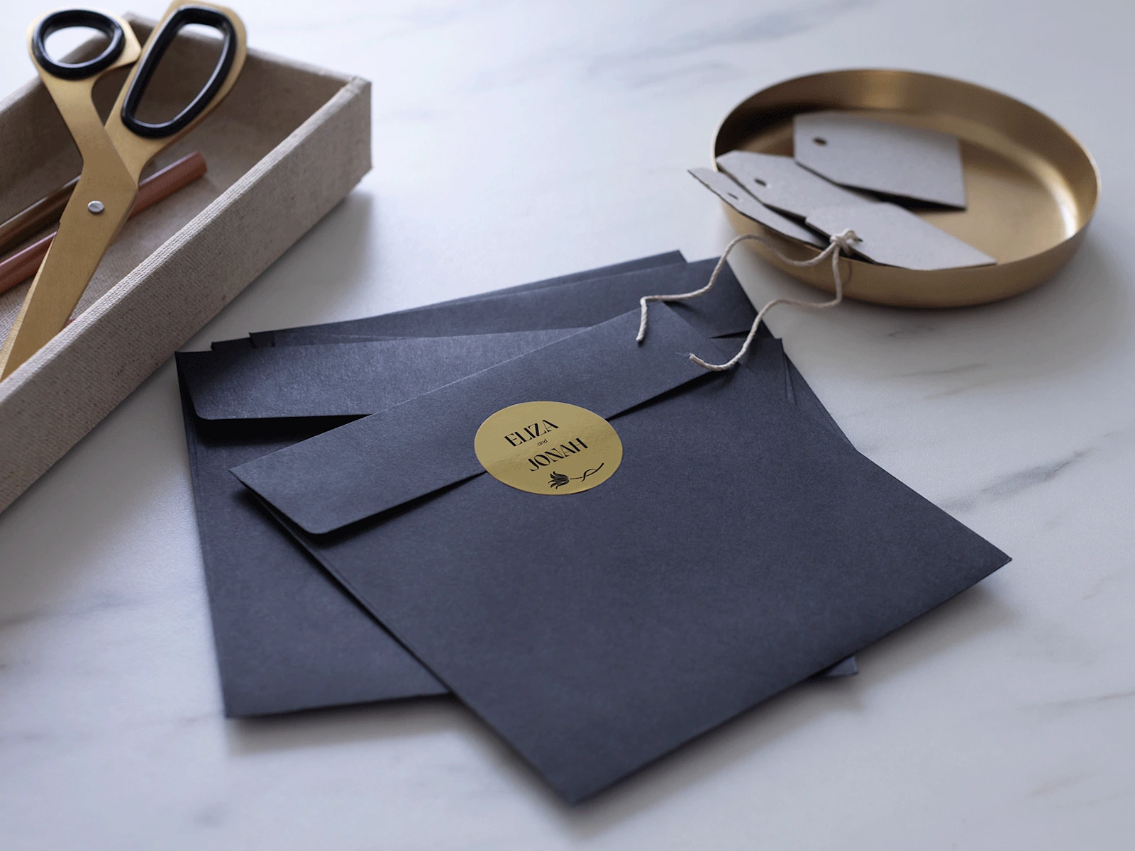 Wedding envelope seals