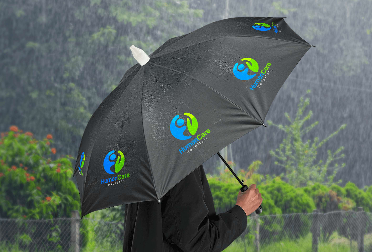 Branded umbrella holiday gift basket ideas