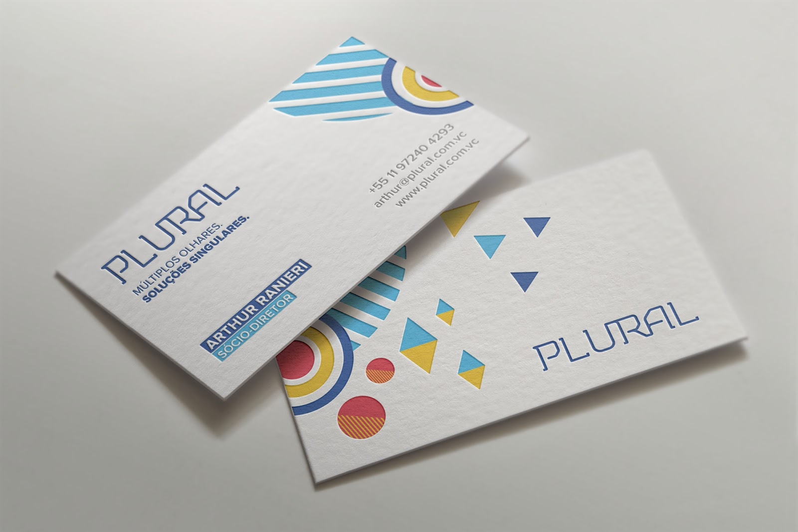 Geometric business card design