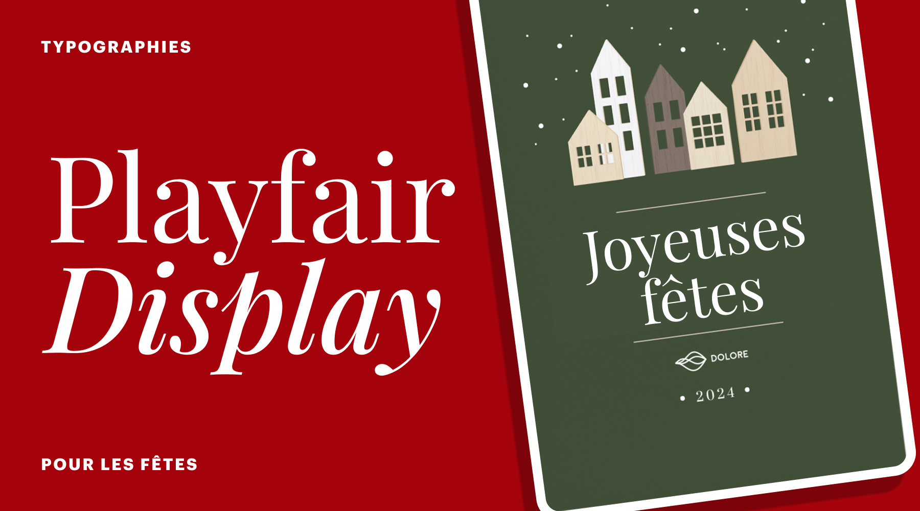 Police de fêtes Playfair Display