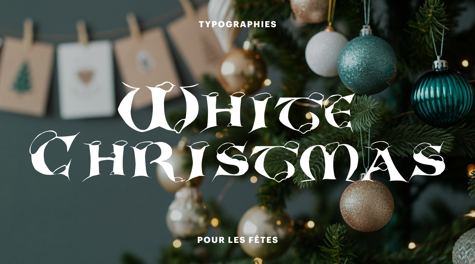 « Noël blanc » dans la police de fêtes White Christmas
