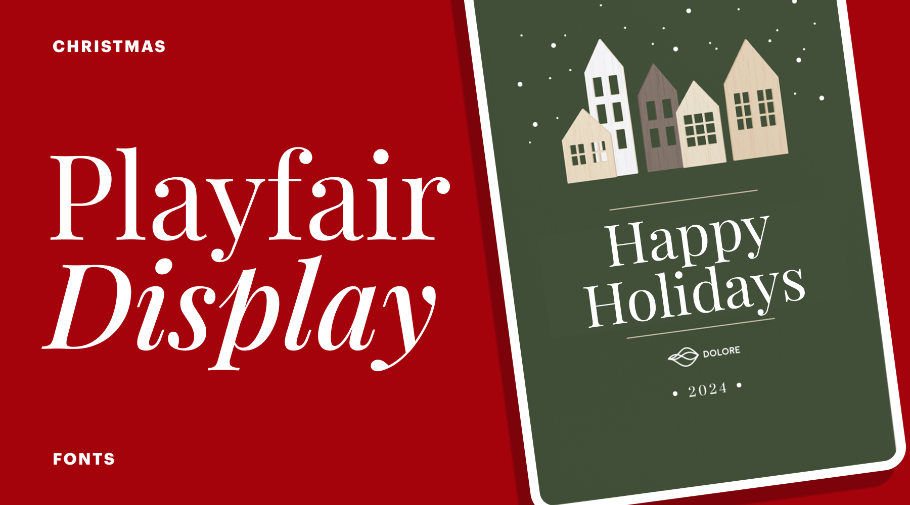 Playfair Display Christmas font