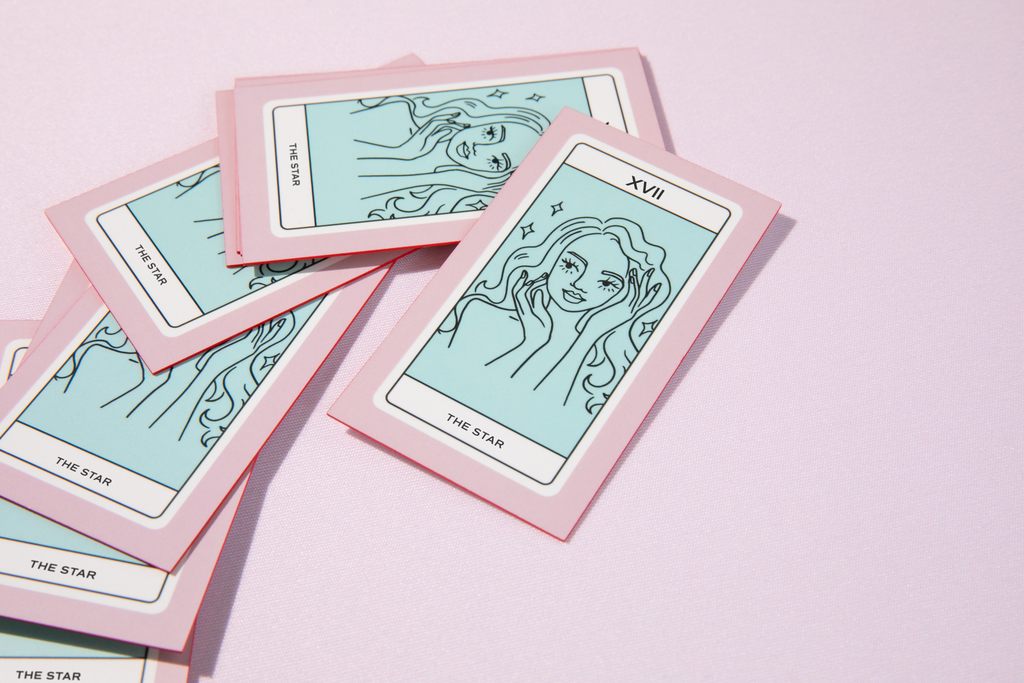 Portrait-style astrology&nbsp; business cards that give a modern feel and make room for picture