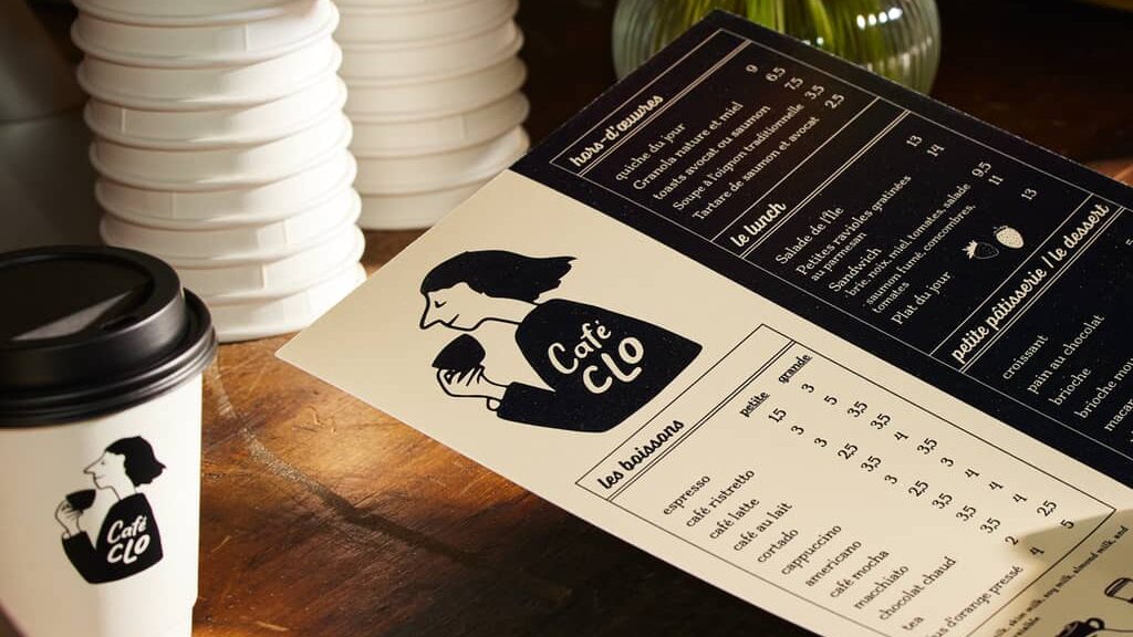 Printed cafe menu, print product DPI guidance