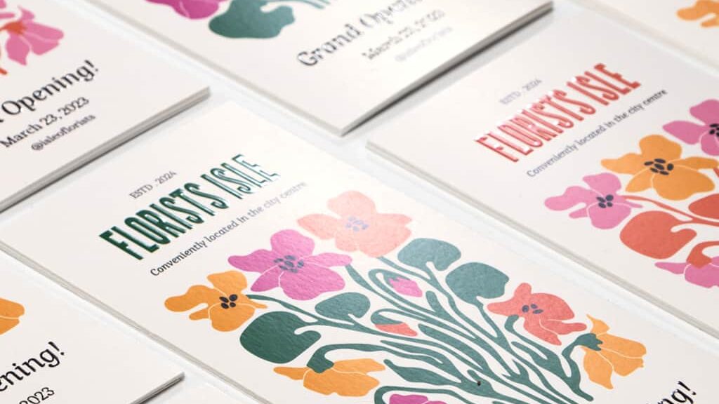printed embossed brochures for a florist, understanding DPI for printing