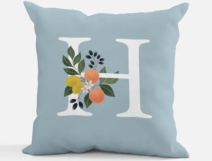 A custom pillow