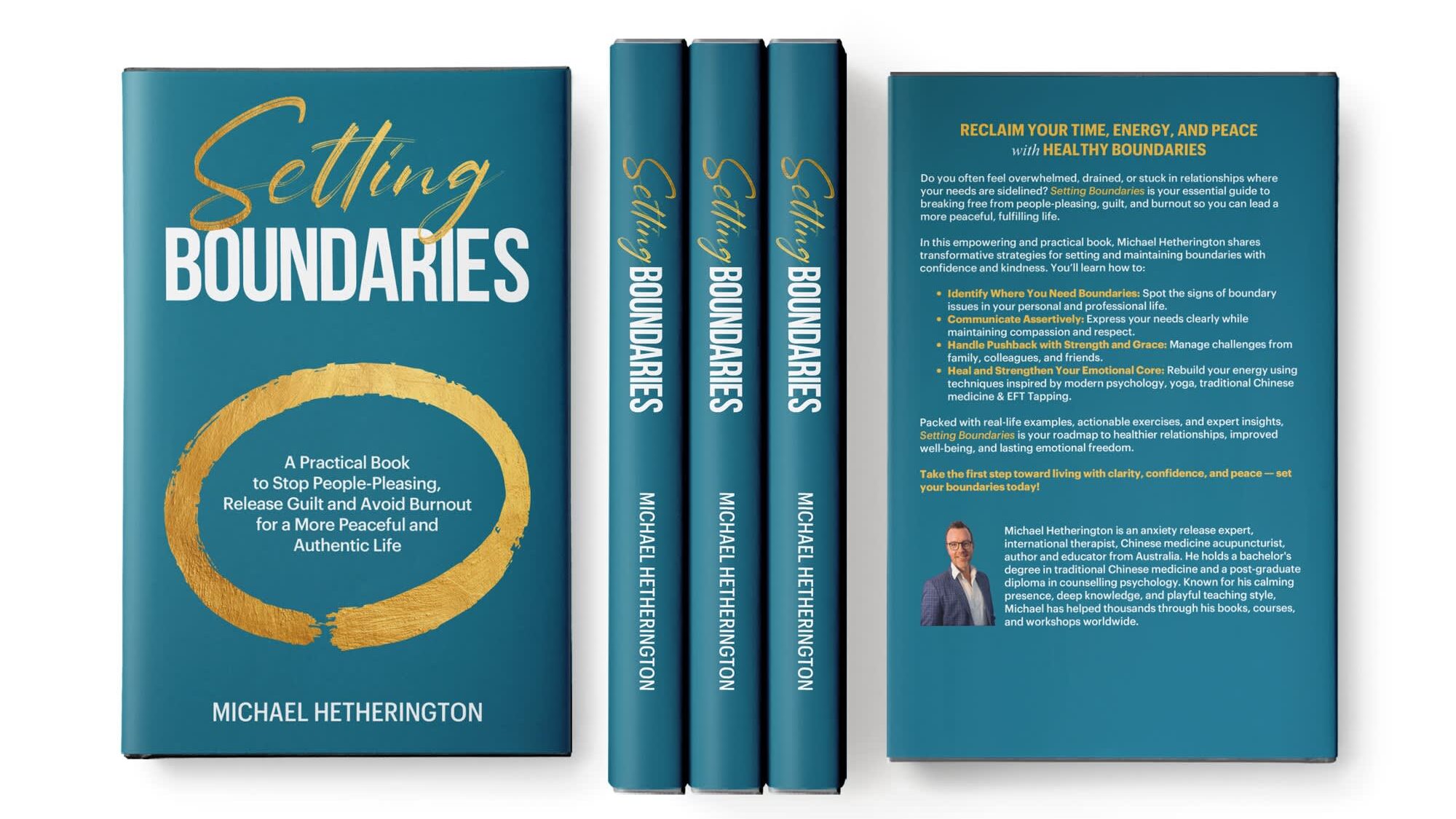 A book cover for a book about setting boundaries to avoid small business owner burnout