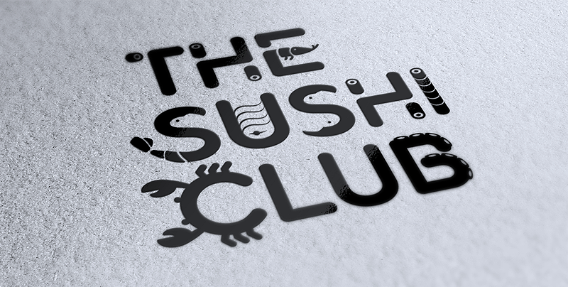 A unique, distinct logo design for a sushi restaurant