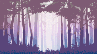 Oiseau volant à travers la forêt pour révéler le logo d'une marque.