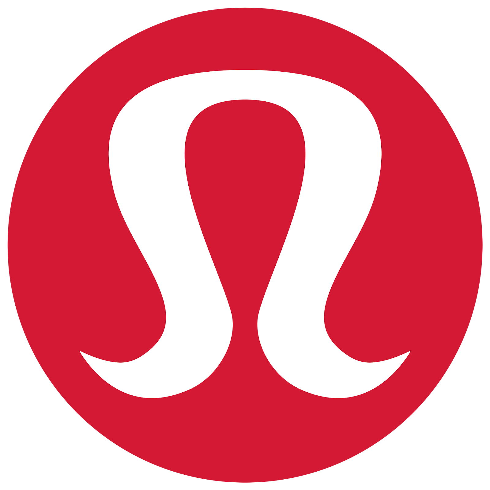 The circular logo for a Canadian brand Lululemon
