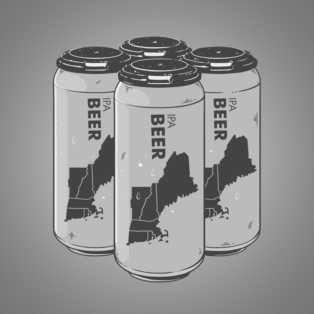 IPA beer bottle design by netralica