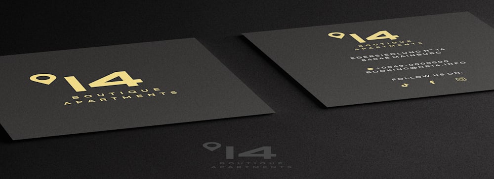 Business cards designed like collectible tarot card