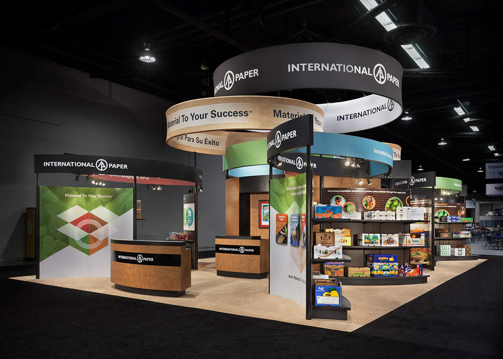 Island trade show booth design