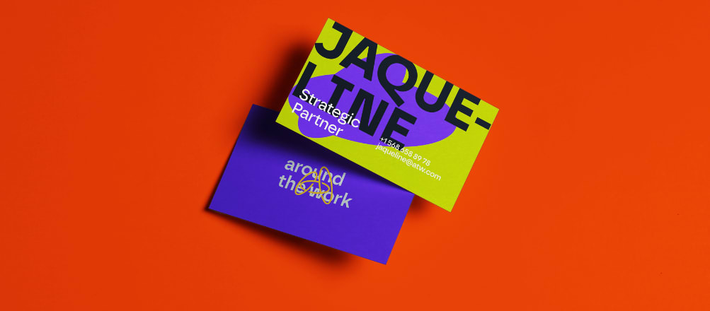 Not Quite Minimalism graphic design trend business cards