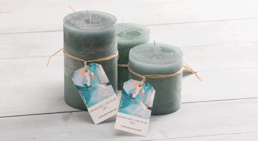 Minimalist and eco-friendly packaging using twine and hand tags.