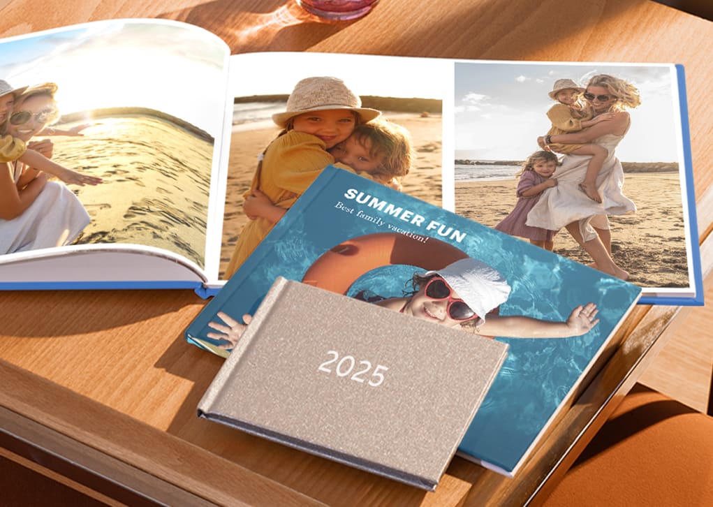 Family and friends photo book with a 2025 theme