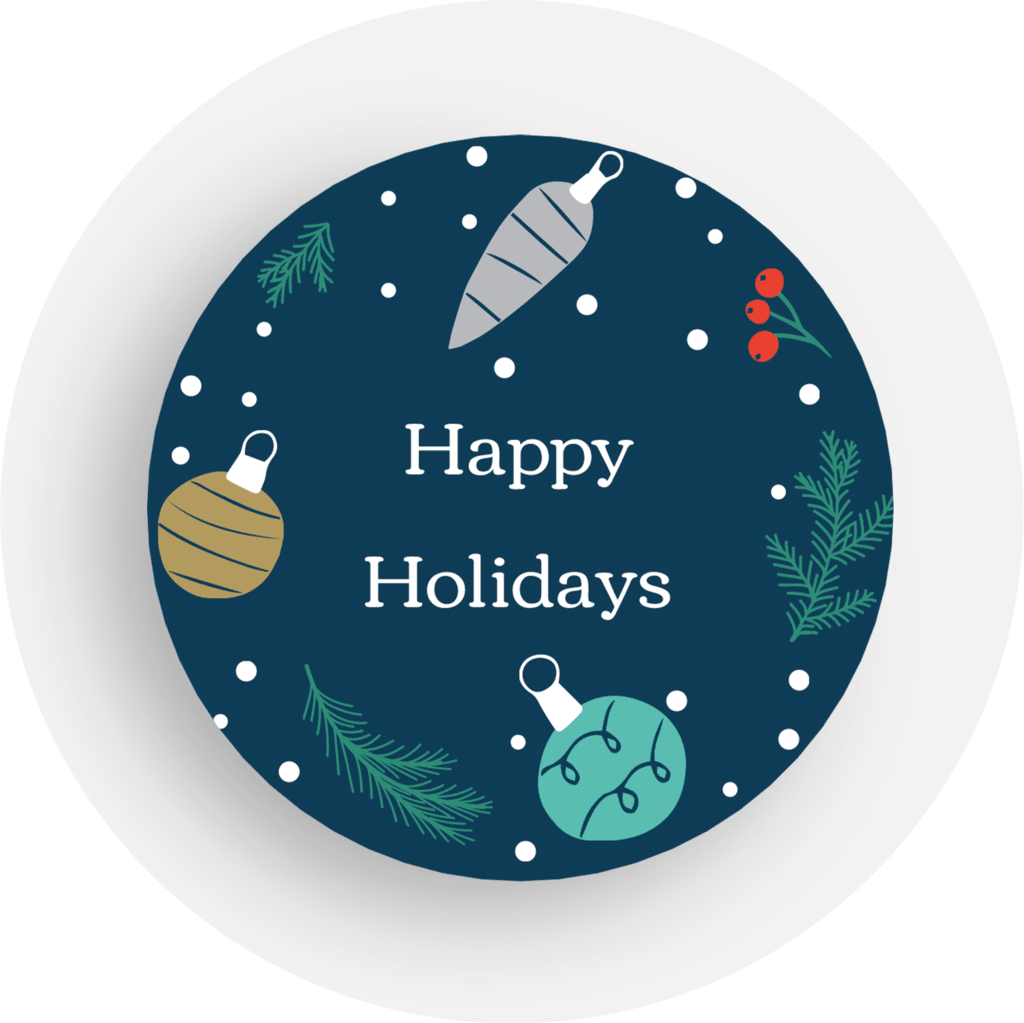 Holiday sticker idea