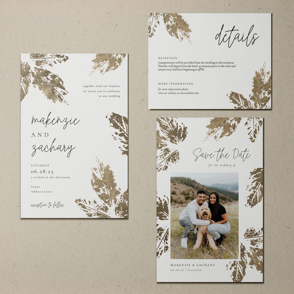 New rustic wedding stationary templates