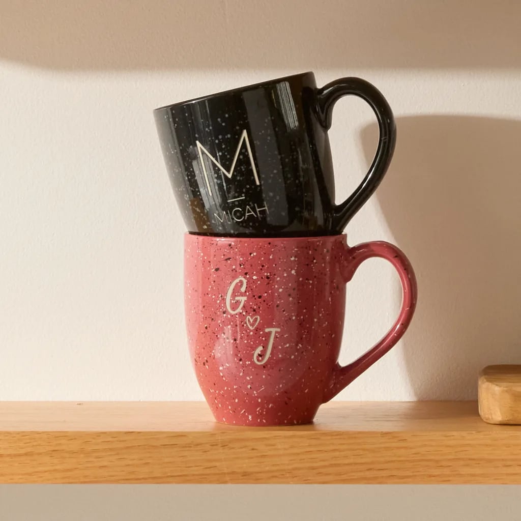 Couples initial mug design idea