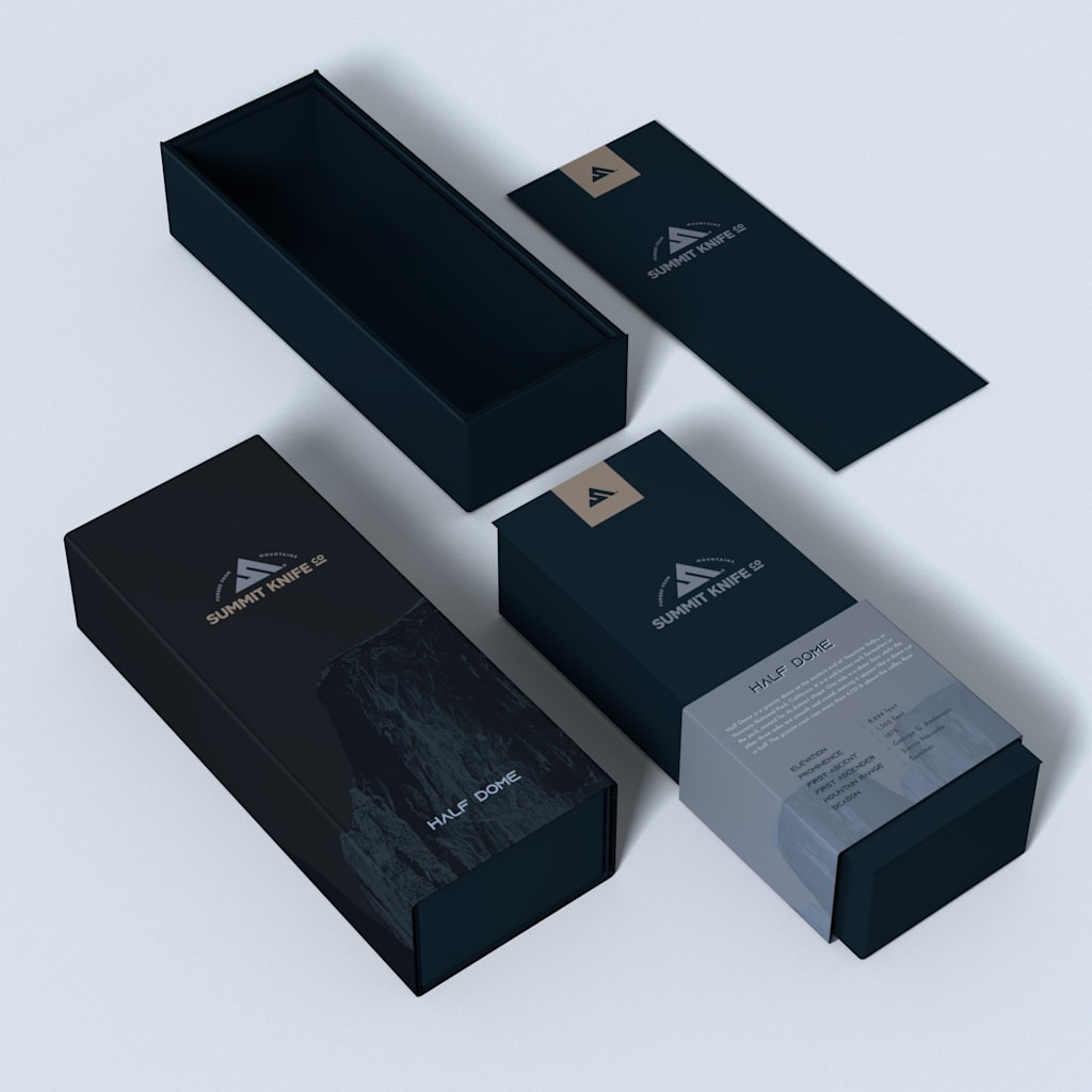 An example of a product with great packaging: Premium brand packaging design that conveys the luxurious vibe of the brand