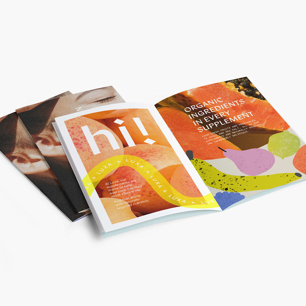 An example of a self-cover booklet